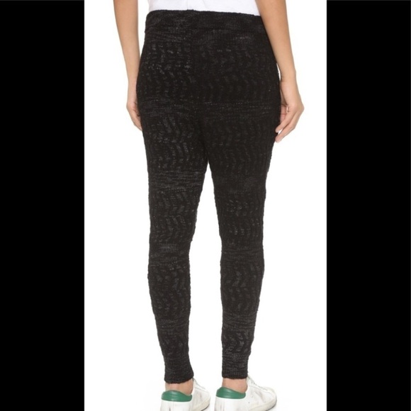 Free People Road Trip Jogger M knit pants leggings textured drawstring‎ waist - Picture 3 of 14